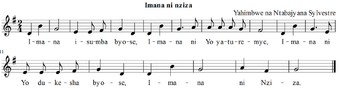 Akaririmbo ka 1:Imana ni nziza