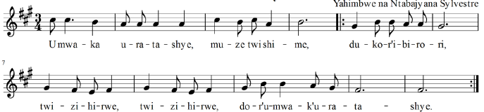 Akaririmbo ka1: Umwaka uratashye