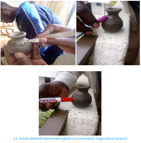 Gutaka akabindi hakoreshejwe guharura (impression) no gucukura (incision)