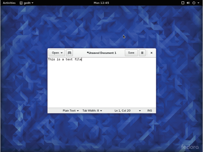 Fig. 24. The GNOME gedit text editor