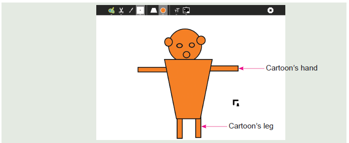Activity -4 Drawing a Cartoon Using Shapes Tool