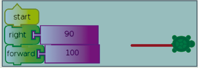 To draw a horizontal line: