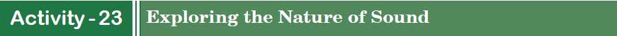 Exploring the Nature of Sound