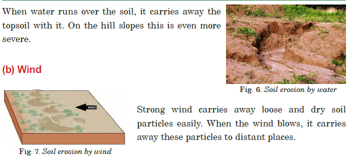 water run over soil