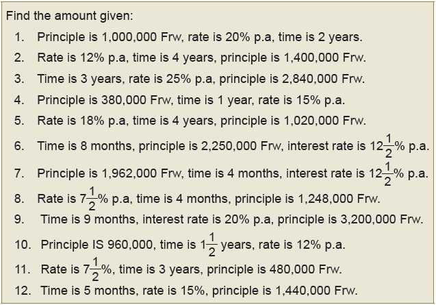 find the amount